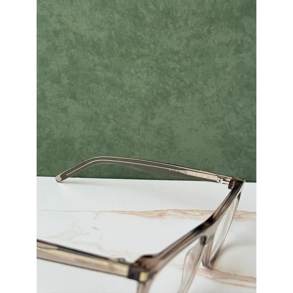 NEW Saint Laurent SL518 Transparent Beige Eyeglasses Frames
